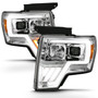 Anzo 111470 - 2009-2013 Ford F-150 Projector Light Bar G4 Switchback H.L. Chrome Amber