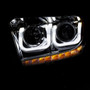 Anzo 111319 - 2014-2016 Toyota Tundra Projector Headlights w/ U-Bar Chrome