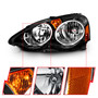 Anzo 121209 - 2002-2004 Acura Rsx Crystal Headlights Black