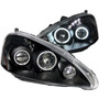 Anzo 121197 - 2005-2006 Acura Rsx Projector Headlights w/ Halo Black