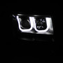 Anzo 111263 - 2009-2014 Ford F-150 Projector Headlights w/ U-Bar Black