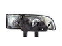 Anzo 111156 - 1998-2005 Chevrolet S-10 Crystal Headlights Black