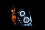 Anzo 111148 - 2007-2014 Gmc Yukon Projector Headlights w/ Halo Black (CCFL)