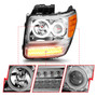 Anzo 111144 - 2007-2012 Dodge Nitro Projector Headlights w/ Halo Chrome (CCFL) G2