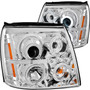Anzo 111176 - 2003-2006 Cadillac Escalade Projector Headlights w/ Halo Chrome (CCFL) (HID Compatible)