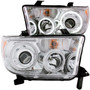 Anzo 111173 - 2007-2013 Toyota Tundra Projector Headlights w/ Halo Chrome (CCFL)