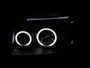 Anzo 111172 - 2001-2004 Nissan Frontier Projector Headlights w/ Halo Black (CCFL)