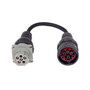 AutoMeter AC25 - ; 6-Pin to 9-Pin Adapter for Connecting the AC-26 to Heavy-Duty Vehicles That Have 9 Pins