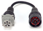 AutoMeter AC25 - ; 6-Pin to 9-Pin Adapter for Connecting the AC-26 to Heavy-Duty Vehicles That Have 9 Pins