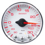 AutoMeter P30211 - 2-1/16 in. BOOST/VACUUM, 30 IN HG/30 PSI, SPEK-PRO, WHITE/CHROME