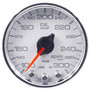 AutoMeter P32211 - 2-1/16 in. OIL TEMPERATURE, 100-300 Fahrenheit, SPEK-PRO, WHITE/CHROME
