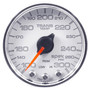 AutoMeter P34211 - 2-1/16 in. TRANSMISSION TEMPERATURE, 100-300 Fahrenheit, SPEK-PRO, WHITE/CHROME