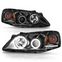 Anzo 121371 - 2005-2010 Pontiac G6 Projector Headlights w/ Halo Black (CCFL)