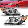 Anzo 121513 - 2012-2013 Toyota Camry Projector Headlights w/ Halo Chrome