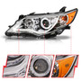 Anzo 121513 - 2012-2013 Toyota Camry Projector Headlights w/ Halo Chrome