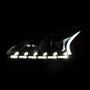 Anzo 121500 - 2013-2014 Nissan Altima Projector Headlights w/ Plank Style Design Black