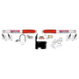 Skyjacker 7214 - Steering Stabilizer Dual Kit White w/Red Boot