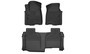 Husky Liners 53648 - 19-24 Chevy Silverado1500/GMC Sierra1500 X-Act Front + 2nd Seat Floor Liner Set-Black