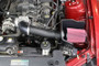 JLT CAI2-FMV6-10 - 2010 Ford Mustang V6 Series 2 Black Textured Cold Air Intake Kit w/Red Filter - Tune Req