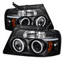 Spyder 5030085 - Ford F150 04-08 Projector Headlights Version 2 CCFL Halo LED Blk PRO-YD-FF15004-CCFL-G2-BK