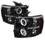 Spyder 5033864 - Chevy Silverado 1500 07-13 Projector Headlights CCFL Halo LED Blk PRO-YD-CS07-CCFL-BK