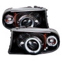 Spyder 5009807 - Dodge Dakota 97-04 1PC Projector Headlights CCFL Halo LED Blk PRO-YD-DDAK97-CCFL-BK