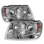 Spyder 5011152 - Jeep Grand Cherokee 99-04 Projector Headlights LED Halo LED Chrm - PRO-YD-JGC99-HL-C