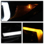 Spyder 5085818 - 16-18 Toyota Tacoma Projector Headlights - Seq LED Turn - Black - PRO-YD-TT16-LB-BK