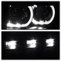 Spyder 9032226 - Xtune Ford F150 09-14 Projector Headlights Halogen Model Only LED Halo Black PRO-JH-FF15009-CFB-BK