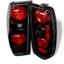 Spyder 5006837 - Nissan Frontier 98-00 Euro Style Tail Lights Black ALT-YD-NF98-BK