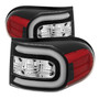 Spyder 5079442 - Toyota FJ Cruiser 07-13 Light Bar LED Tail Lights Black ALT-YD-TFJ07-LBLED-BK