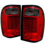 Spyder 5003867 - Ford Ranger 01-05 LED Tail Lights Red Smoke ALT-YD-FR98-LED-RS