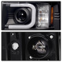 Spyder 5081032 - Chevy Silverado 2014-16 2500 HD Projector Headlights Light Bar DRL Blk PRO-YD-CSHD14-LBDRL-BK