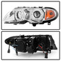 Spyder 5042408 - BMW E46 3-Series 02-05 4DR Projector Headlights 1PC LED Halo Chrm PRO-YD-BMWE4602-4D-AM-C