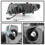 Spyder 5031877 - BMW E46 3-Series 02-05 4DR Projector Headlights 1PC 3D Halo Blk PRO-YD-BMWE4602-4D-3DDRL-BK