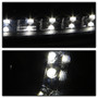 Spyder 5008657 - Audi A6 02-04 Projector Headlights Halogen Model Only - DRL Black PRO-YD-ADA601-DRL-BK