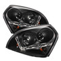 Spyder 5029447 - Hyundai Tucson 04-09 Projector Headlights DRL Black High H1 Low H1 PRO-YD-HYTUC04-DRL-BK