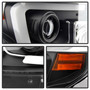 Spyder 5080158 - Toyota Tundra 2014-2016 Projector Headlights Light Bar DRL Black PRO-YD-TTU14-DRL-BK