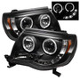 Spyder 5011916 - Toyota Tacoma 05-11 Projector Headlights LED Halo LED Black High H1 Low H1 PRO-YD-TT05-HL-BK