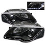 Spyder 5012326 - Volkswagen Passat 06-08 Projector Headlights DRL Black High H1 Low H1 PRO-YD-VP06-DRL-BK