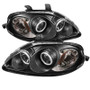 Spyder 5029850 - Honda Civic 99-00 Projector Headlights CCFL Halo Black High H1 Low H1 PRO-YD-HC99-CCFL-BK