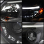 Spyder 5072832 - Ford Focus 12-14 Projector Headlights Halogen Model Only - DRL Black PRO-YD-FF12-DRL-BK