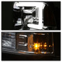 Spyder 5084682 - 05-07 Ford F250/350/450 SD Ver 2 Proj Headlights - Light Bar DRL - Black PRO-YD-FS05V2-LB-C
