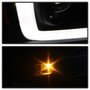 Spyder 5084484 - 04-08 Ford F-150 Projector Headlights - Light Bar DRL - Black PRO-YD-FF15004V2-LB-BK