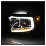 Spyder 9043048 - xTune 14-17 Toyota Tundra DRL LED Light Bar Projector Headlights - Chrome (PRO-JH-TTU14-LB-C)