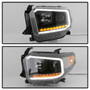 Spyder 9043024 - xTune 14-17 Toyota Tundra DRL LED Light Bar Projector Headlights - Black (PRO-JH-TTU14-LB-BK)