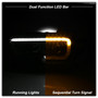 Spyder 9039256 - xTune Toyota Tacoma 16-18 DRL Light Bar Projector Headlights - Black PRO-JH-TTA16-LBDRL-BK