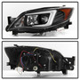 Spyder 5083944 - Subaru WRX 08-09 Projector Headlights - Halogen Model Only - Black PRO-YD-SWRX08-LBDRL-BK