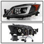 Spyder 5083937 - Subaru WRX 08-09 Projector Headlights - HID Model Only - Black PRO-YD-SWRX08-HID-LBDRL-BK