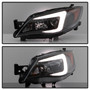 Spyder 5083937 - Subaru WRX 08-09 Projector Headlights - HID Model Only - Black PRO-YD-SWRX08-HID-LBDRL-BK